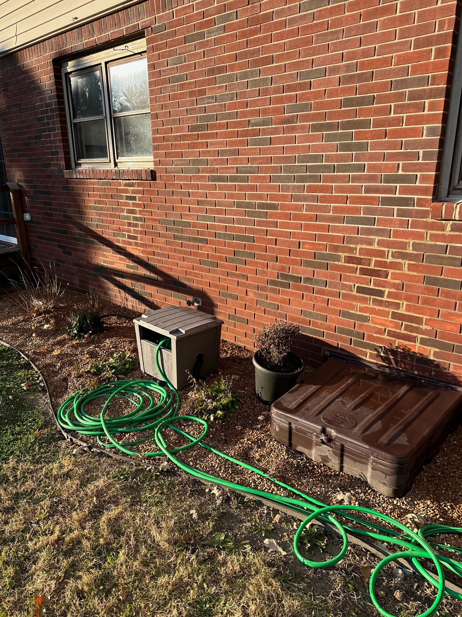 Efflorescence after removal